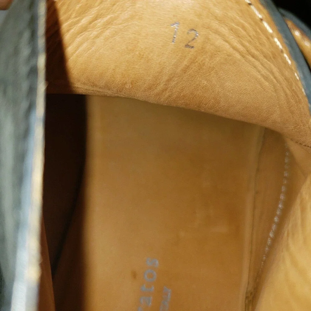 John Varvatos Men‎ Size 12 Chukka Dress Boot Leather Gray Handmade ITALY